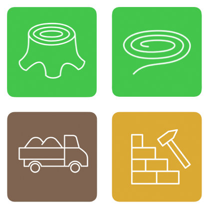 Icons Grünabfall Kompost