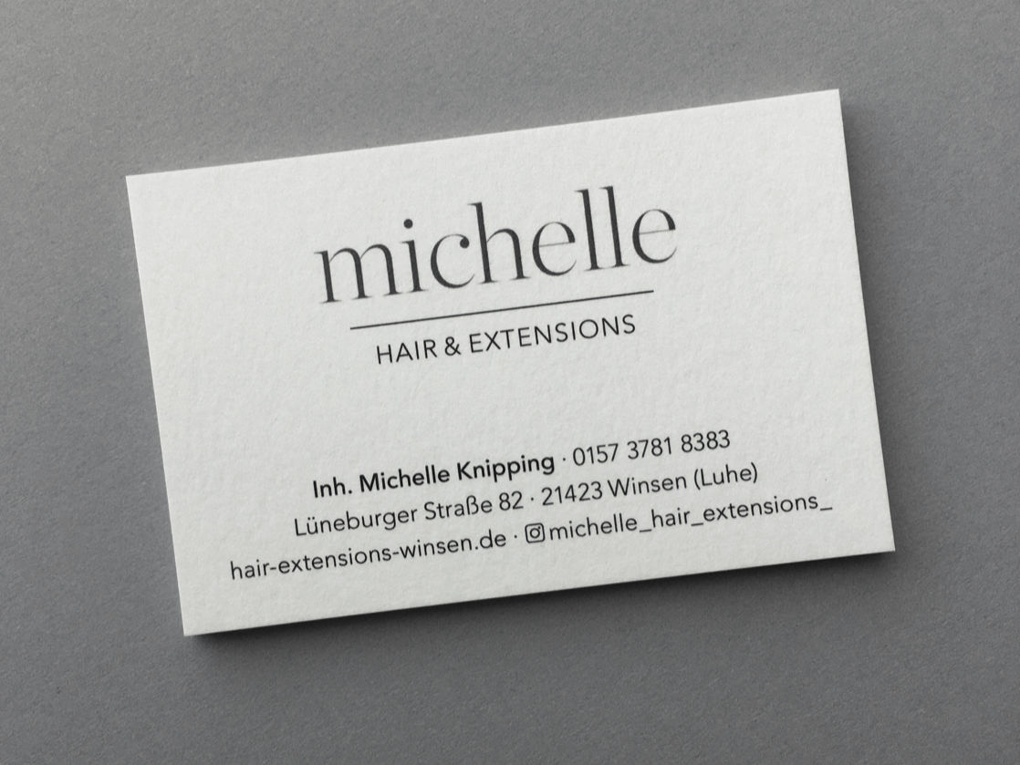 Visitenkarte Michelle Friseursalon
