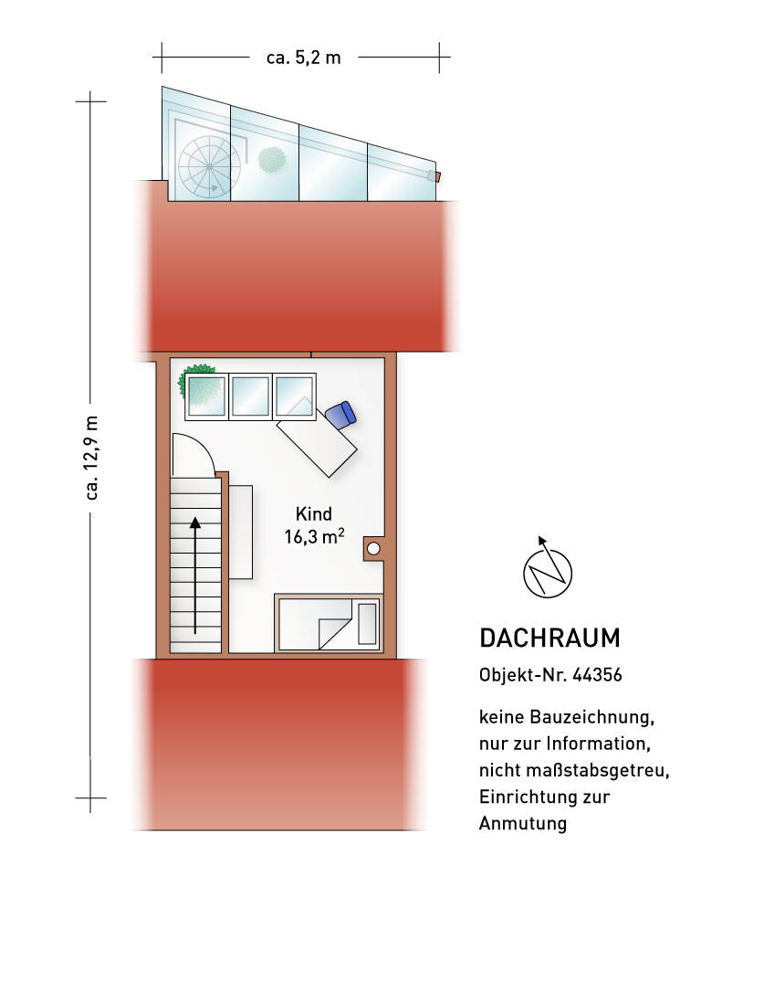 Grundiss Dachraum Schröder Immobilien